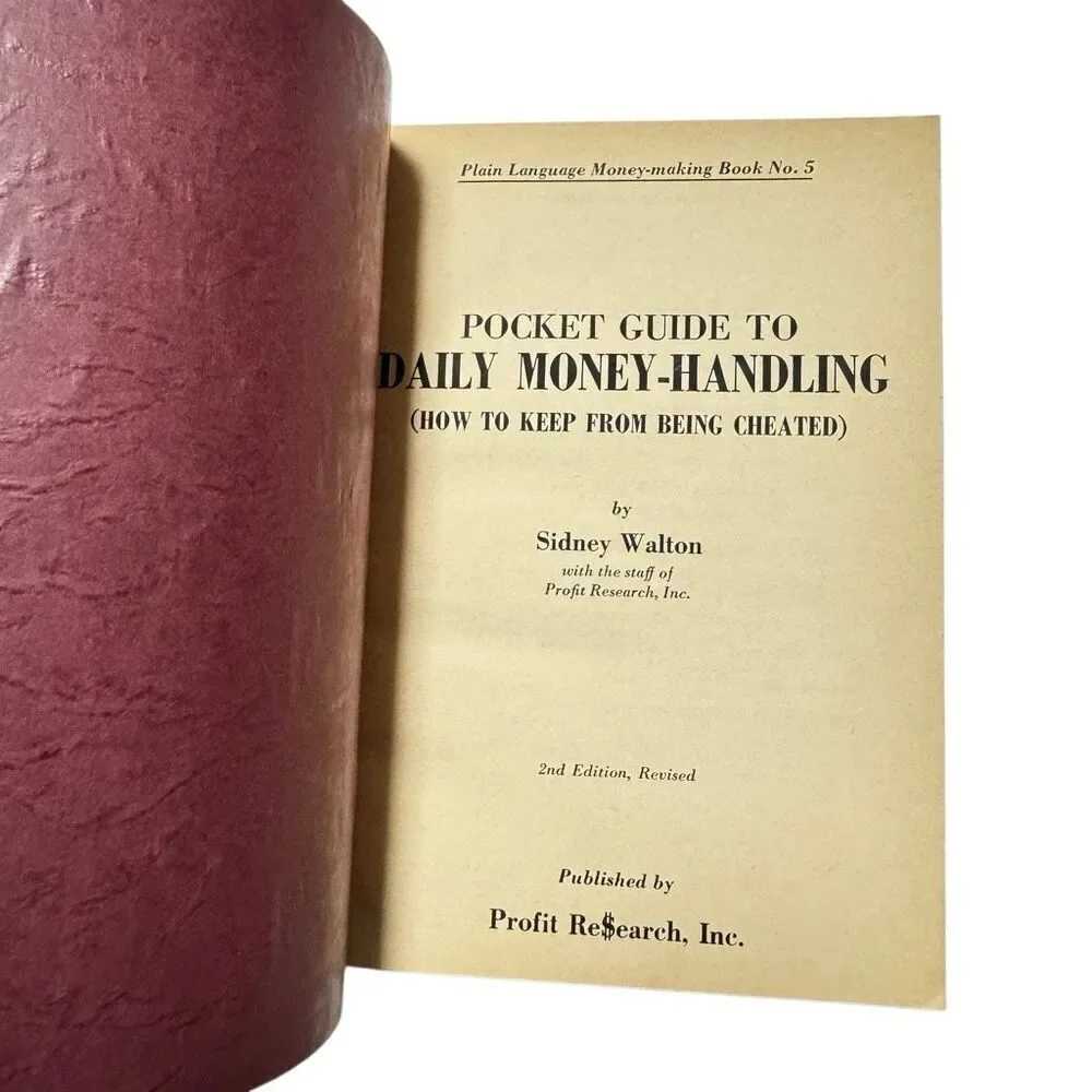 1963 Pocket Guide To Daily Money Handling Plain Language Money Making Book No. 5